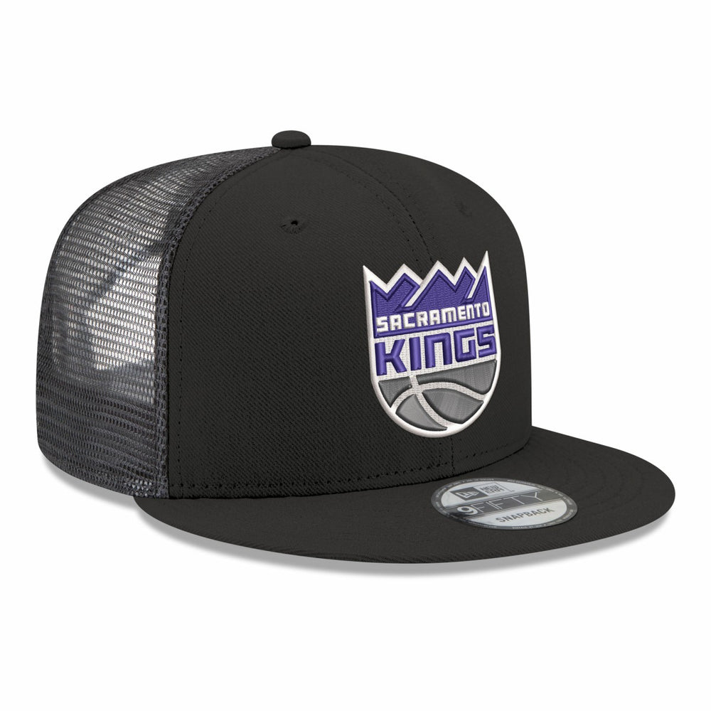 Sacramento Kings Core Logo Meshback 9FIFTY Snapback Hat Black - NBA