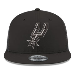 San Antonio Spurs Core Logo Meshback 9FIFTY Snapback Hat Black - NBA