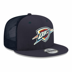 Oklahoma City Thunder Core Logo Meshback 9FIFTY Snapback Hat Navy - NBA