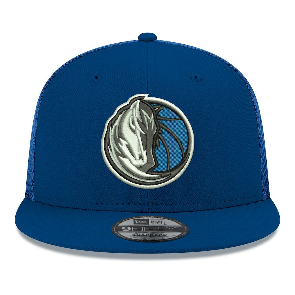Dallas Mavericks Core Logo Meshback 9FIFTY Snapback Hat Navy - NBA