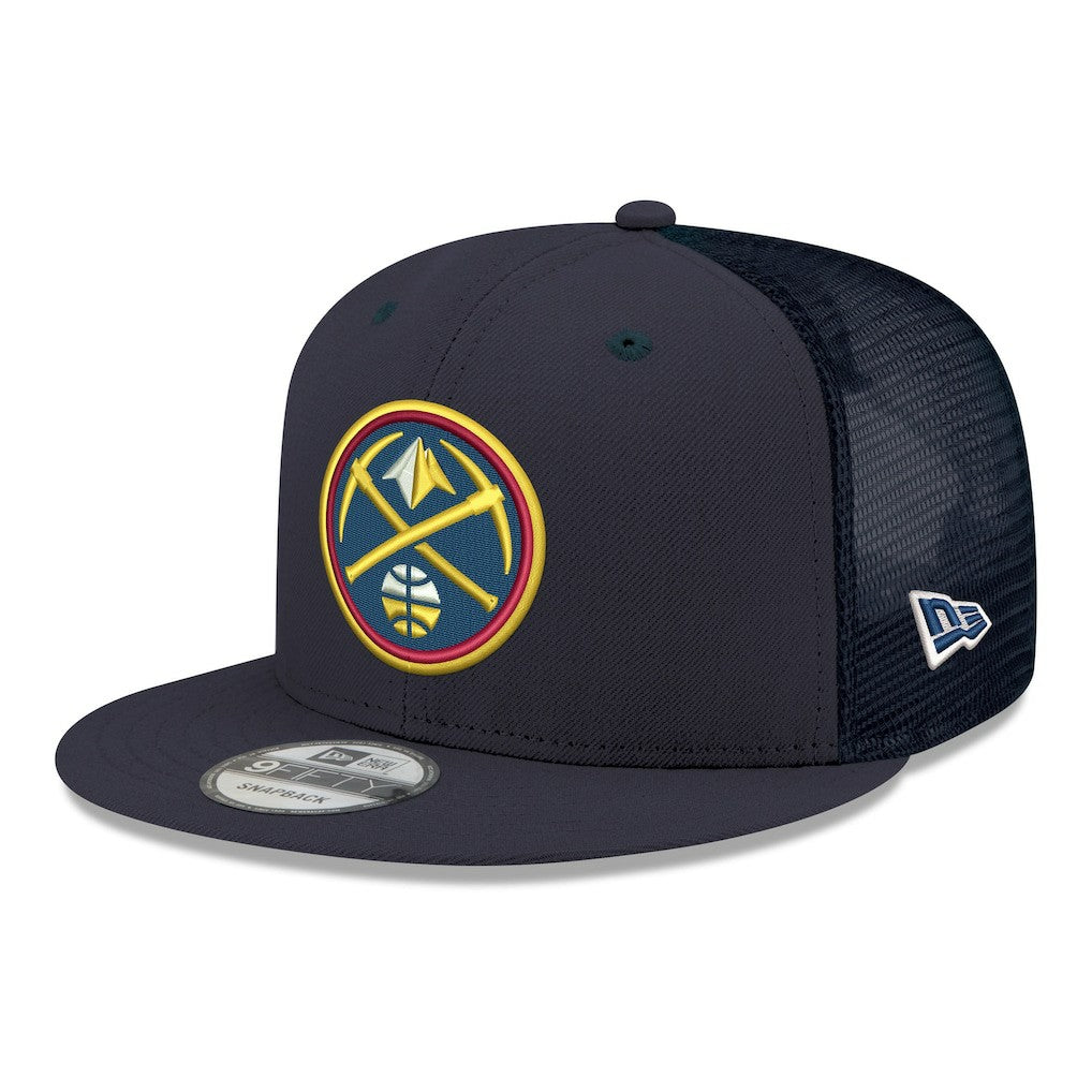 Denver Nuggets Core Logo Meshback 9FIFTY Snapback Hat Navy - NBA