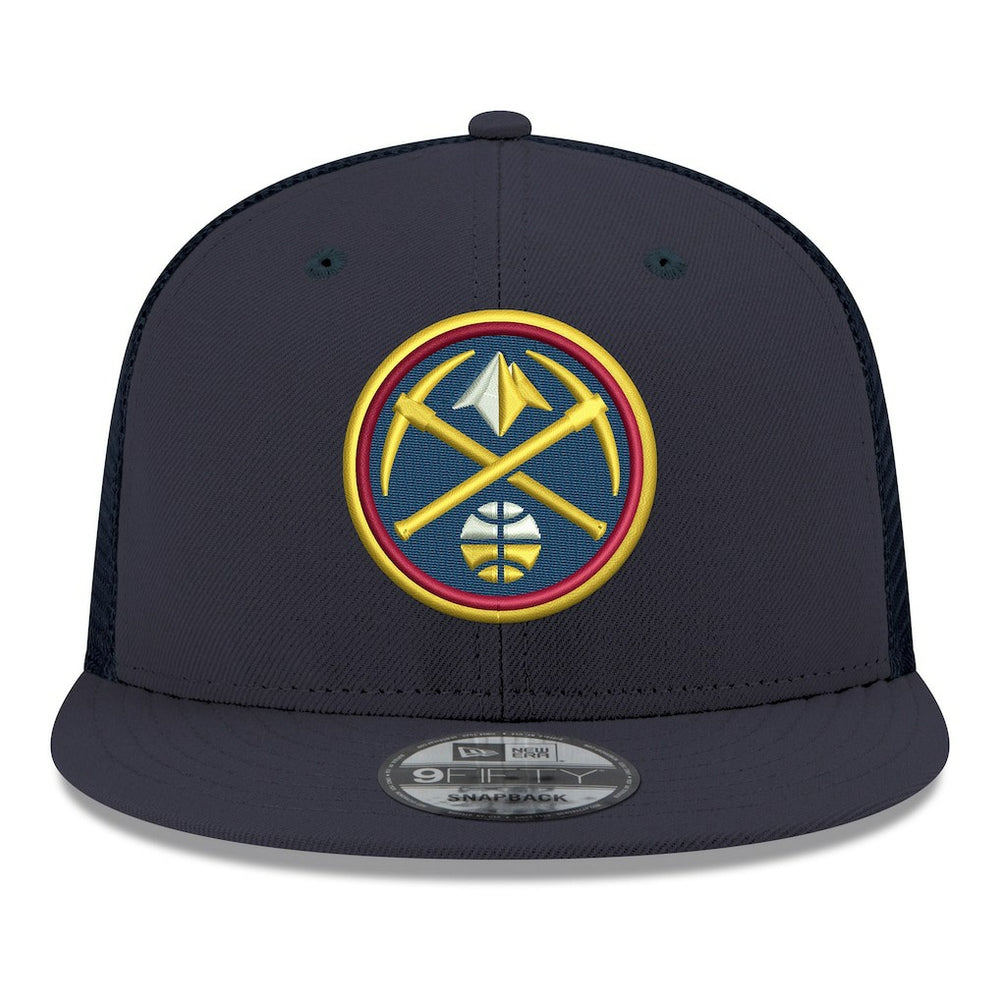 Denver Nuggets Core Logo Meshback 9FIFTY Snapback Hat Navy - NBA