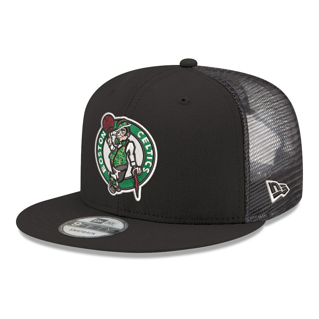 Boston Celtics Core Logo Meshback 9FIFTY Snapback Hat Black - NBA