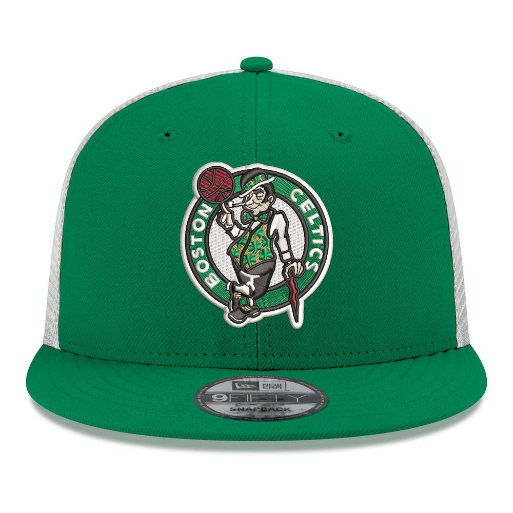Boston Celtics Core Logo Meshback 9FIFTY Snapback Hat Kelly Green - NBA