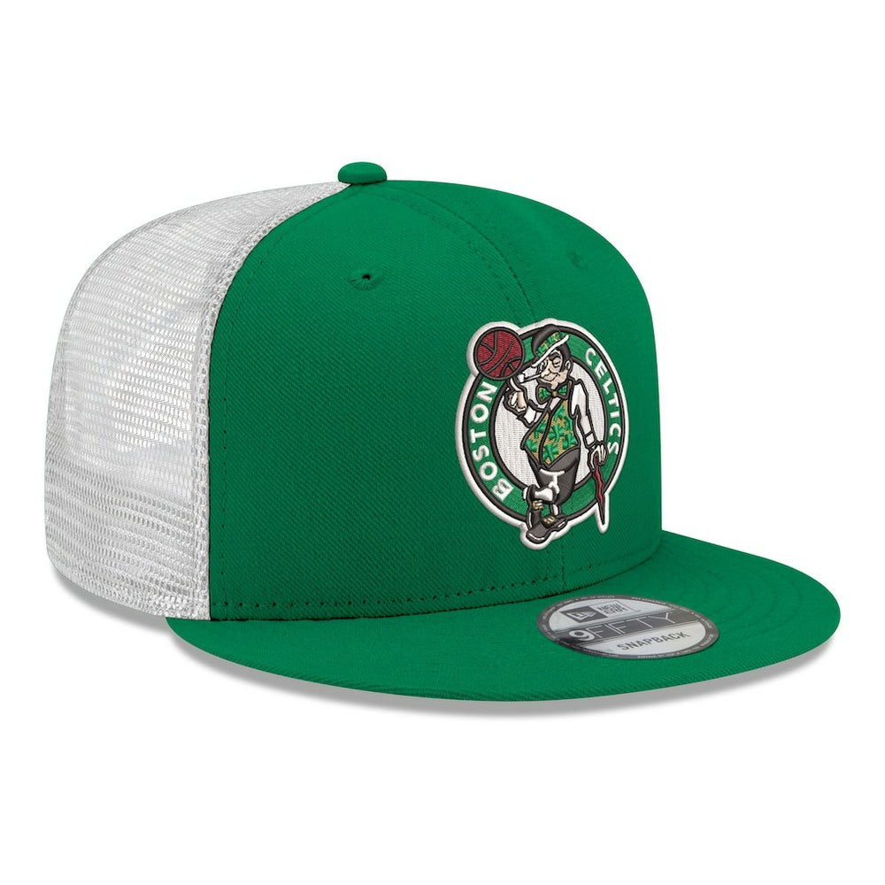 Boston Celtics Core Logo Meshback 9FIFTY Snapback Hat Kelly Green - NBA