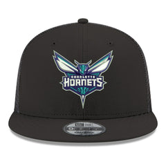 Charlotte Hornets Core Logo Meshback 9FIFTY Snapback Hat Black - NBA
