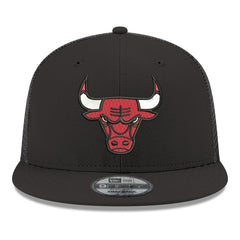 Chicago Bulls Core Logo Meshback 9FIFTY Snapback Hat Black - NBA