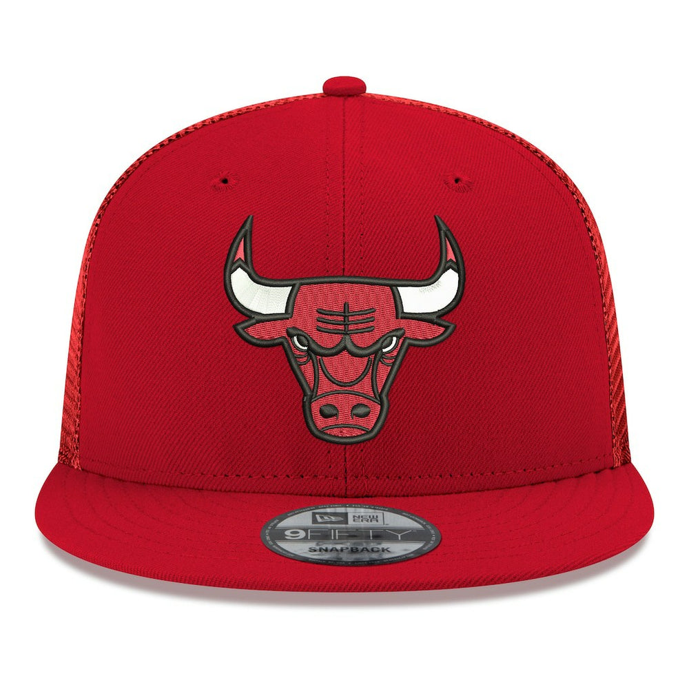 Chicago Bulls Core Logo Meshback 9FIFTY Snapback Hat Red - NBA