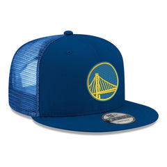 Golden State Warriors Core Logo Meshback 9FIFTY Snapback Hat Royal - NBA
