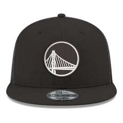 Golden State Warriors Core Logo Meshback 9FIFTY Snapback Hat Black - NBA