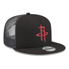 Houston Rockets Core Logo Meshback 9FIFTY Snapback Hat Black - NBA
