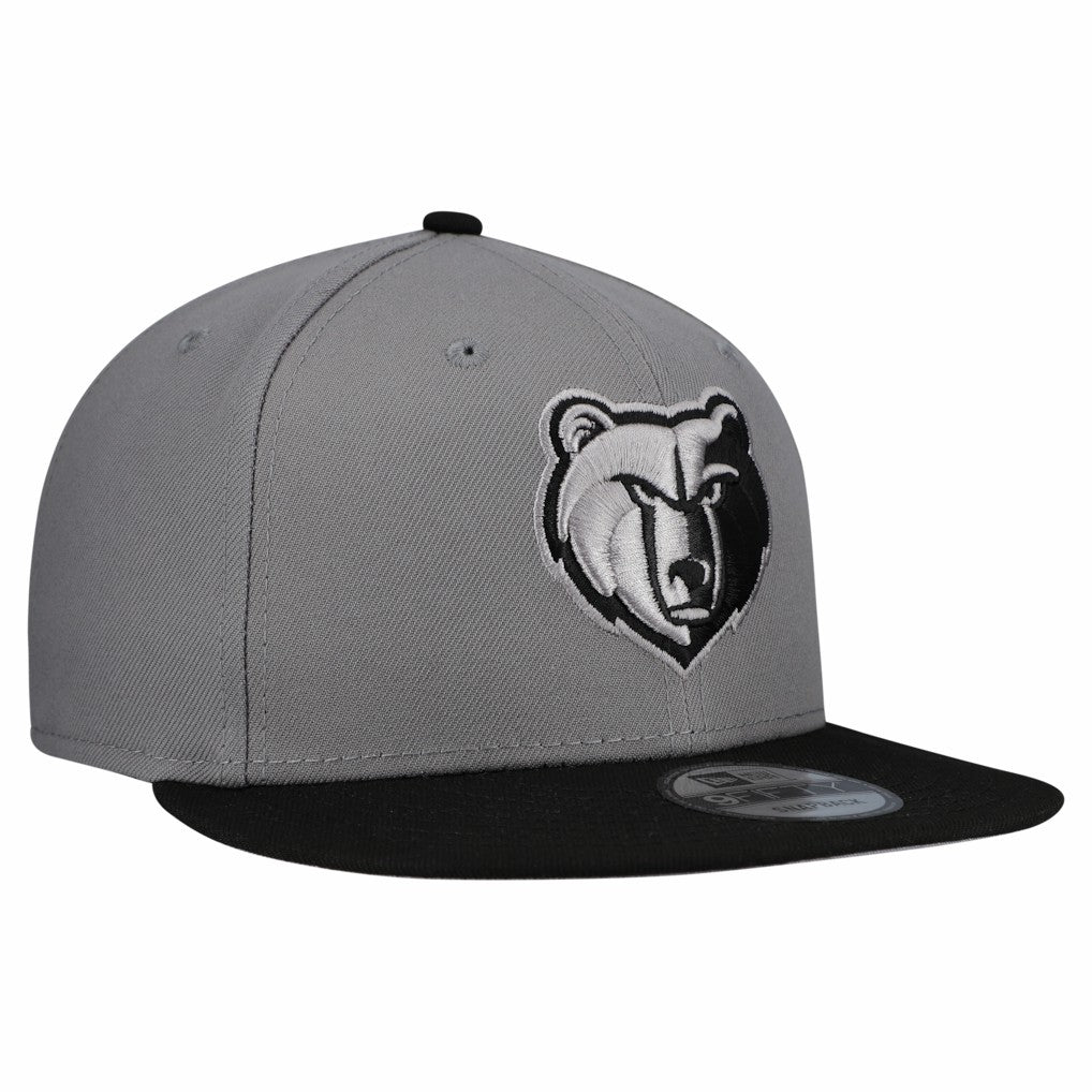 Memphis Grizzlies Core Logo Storm Gray Two-Tone 9FIFTY Snapback Hat Gray - NBA