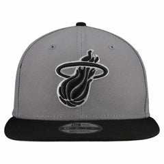 Miami Heat Core Logo Storm Gray Two-Tone 9FIFTY Snapback Hat Gray - NBA