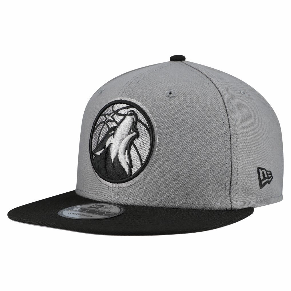 Minnesota Timberwolves Core Logo Storm Gray Two-Tone 9FIFTY Snapback Hat Gray - NBA