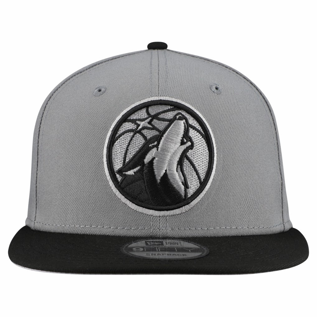 Minnesota Timberwolves Core Logo Storm Gray Two-Tone 9FIFTY Snapback Hat Gray - NBA