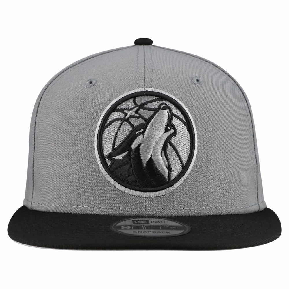 Minnesota Timberwolves Core Logo Storm Gray Two-Tone 9FIFTY Snapback Hat Gray - NBA