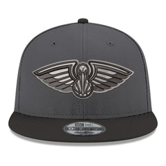 New Orleans Pelicans Logo 2-Tone 9FIFTY Snapback Hat Gray/Black - NBA