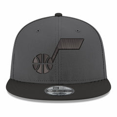 Utah Jazz Logo 2-Tone 9FIFTY Snapback Hat Gray/Black - NBA