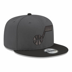 Utah Jazz Logo 2-Tone 9FIFTY Snapback Hat Gray/Black - NBA