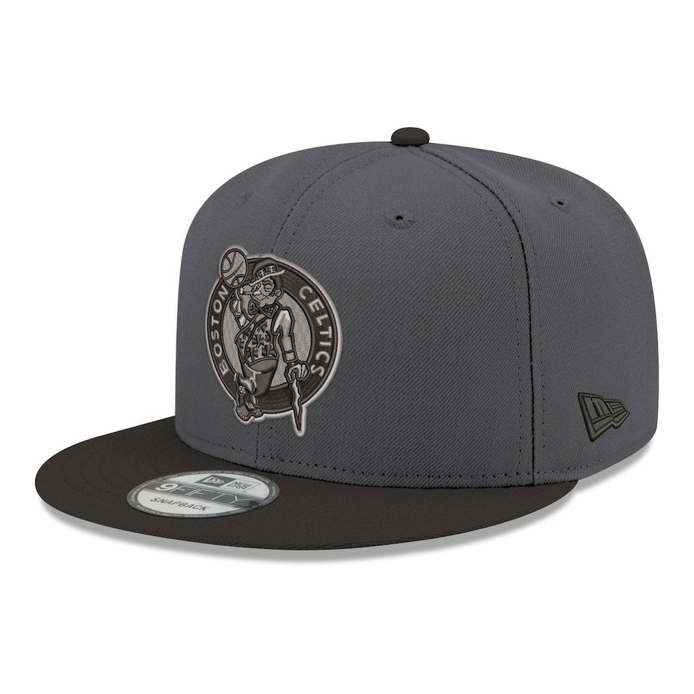 Boston Celtics Logo 2-Tone 9FIFTY Snapback Hat Gray/Black - NBA