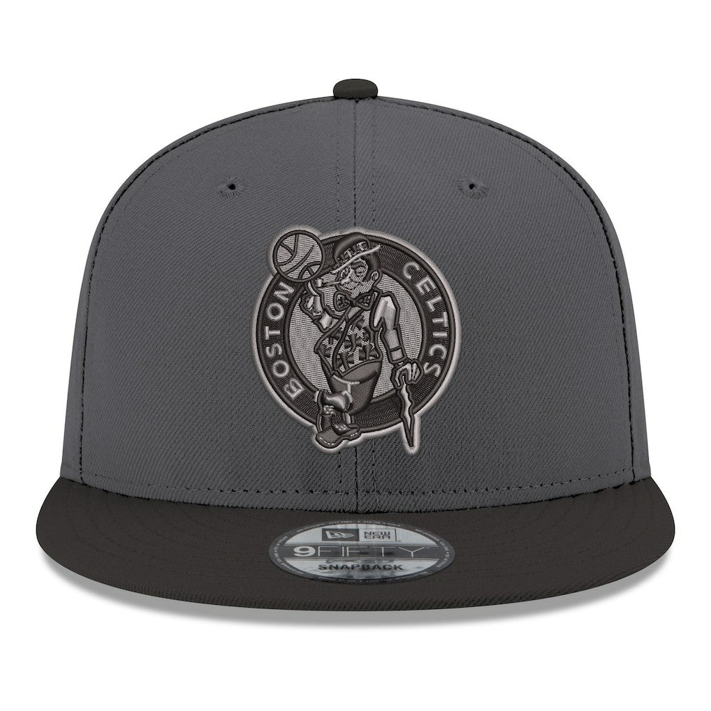 Boston Celtics Logo 2-Tone 9FIFTY Snapback Hat Gray/Black - NBA