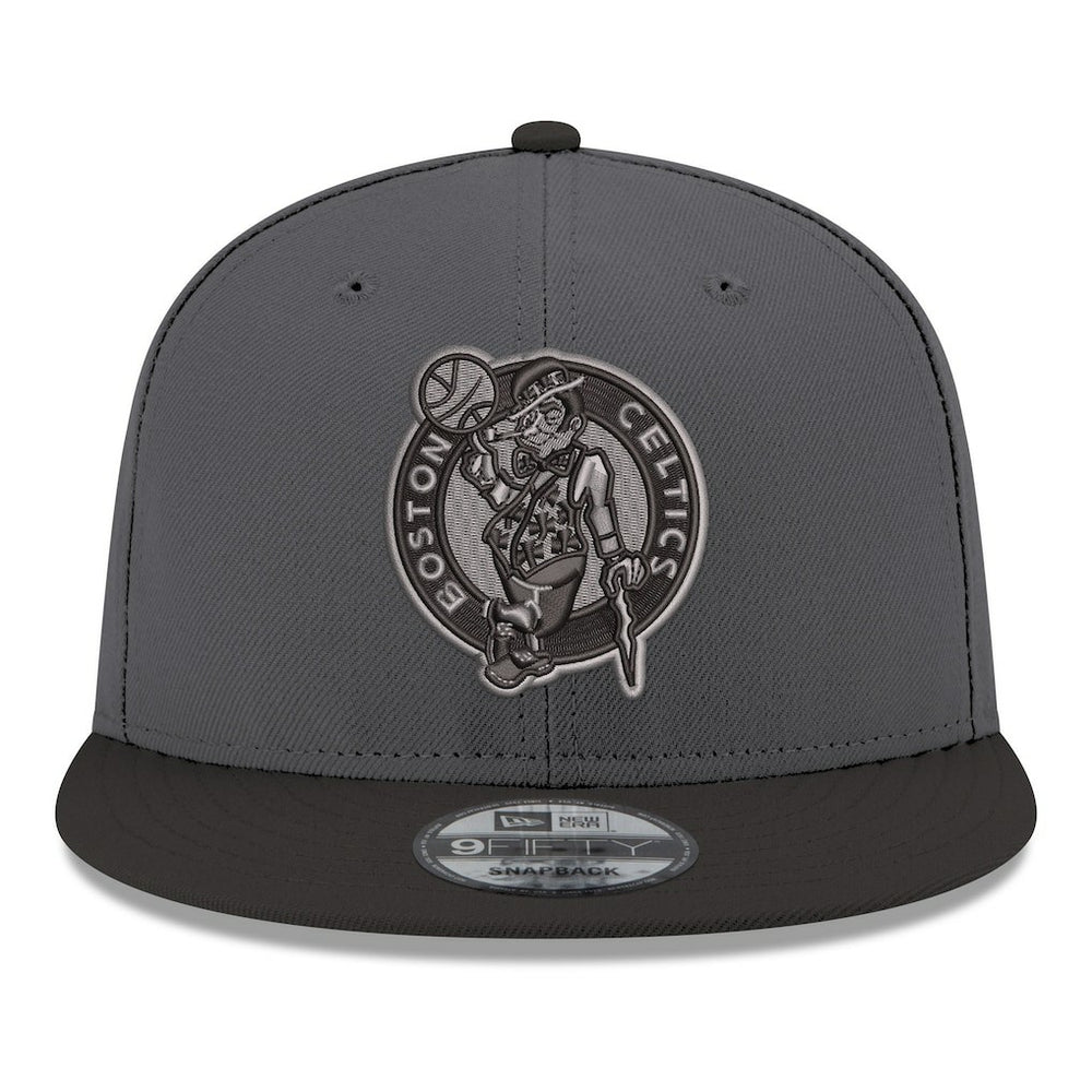 Boston Celtics Logo 2-Tone 9FIFTY Snapback Hat Gray/Black - NBA