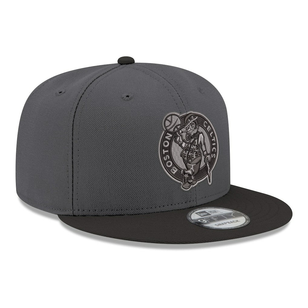 Boston Celtics Logo 2-Tone 9FIFTY Snapback Hat Gray/Black - NBA