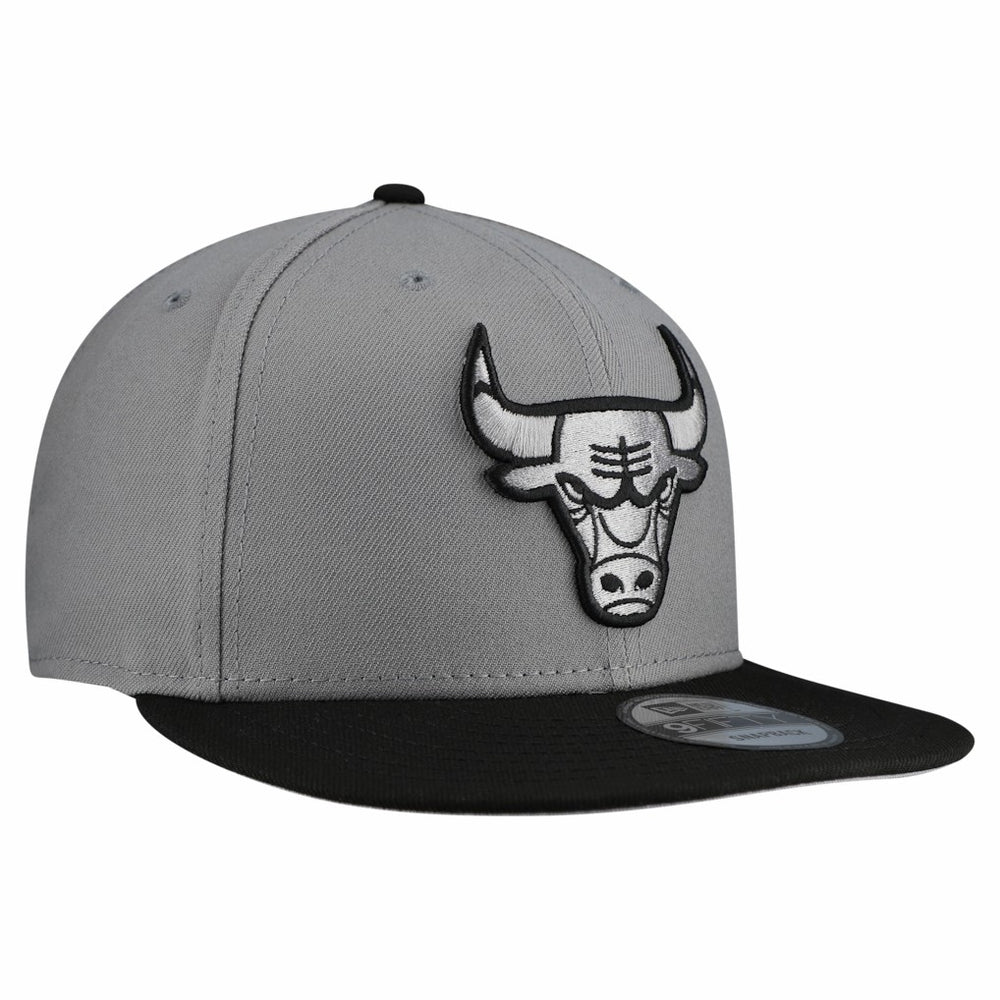 Chicago Bulls Core Logo Storm Gray Two-Tone 9FIFTY Snapback Hat Gray - NBA