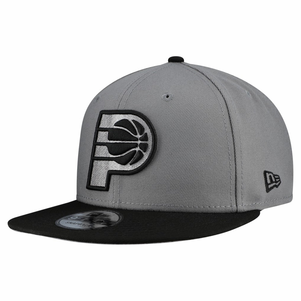 Indiana Pacers Core Logo Storm Gray Two-Tone 9FIFTY Snapback Hat Gray - NBA