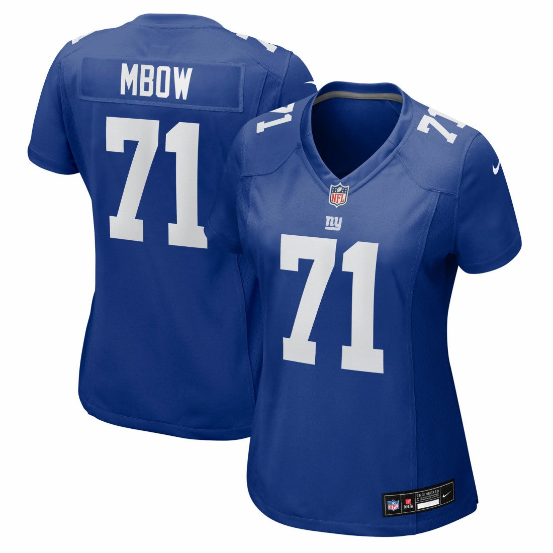 Marcus Mbow New York Giants Women's Team Game Jersey Royal | Nike for Sale