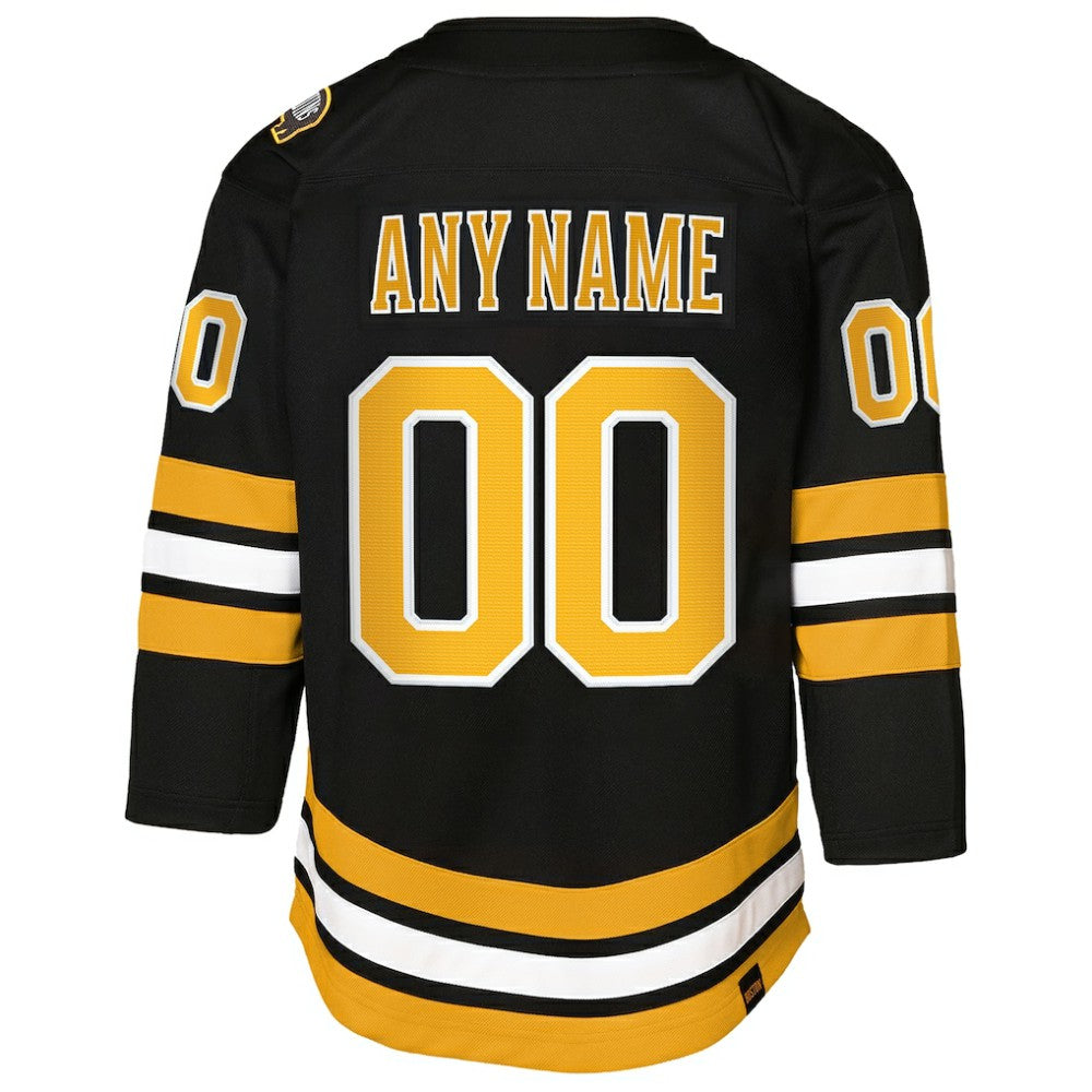 Boston Bruins Youth Home Custom Premier Jersey - Black - NHL