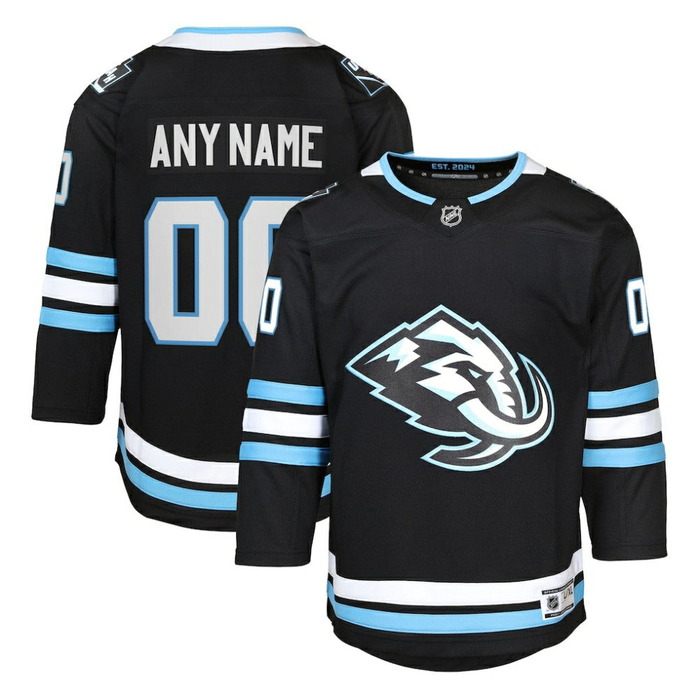 Utah Mammoth Youth Home Premier Custom Jersey - Black - NHL