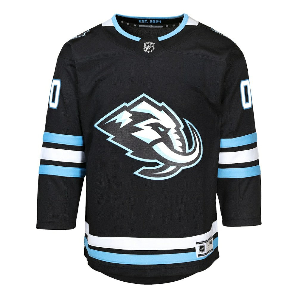 Utah Mammoth Youth Home Premier Custom Jersey - Black - NHL