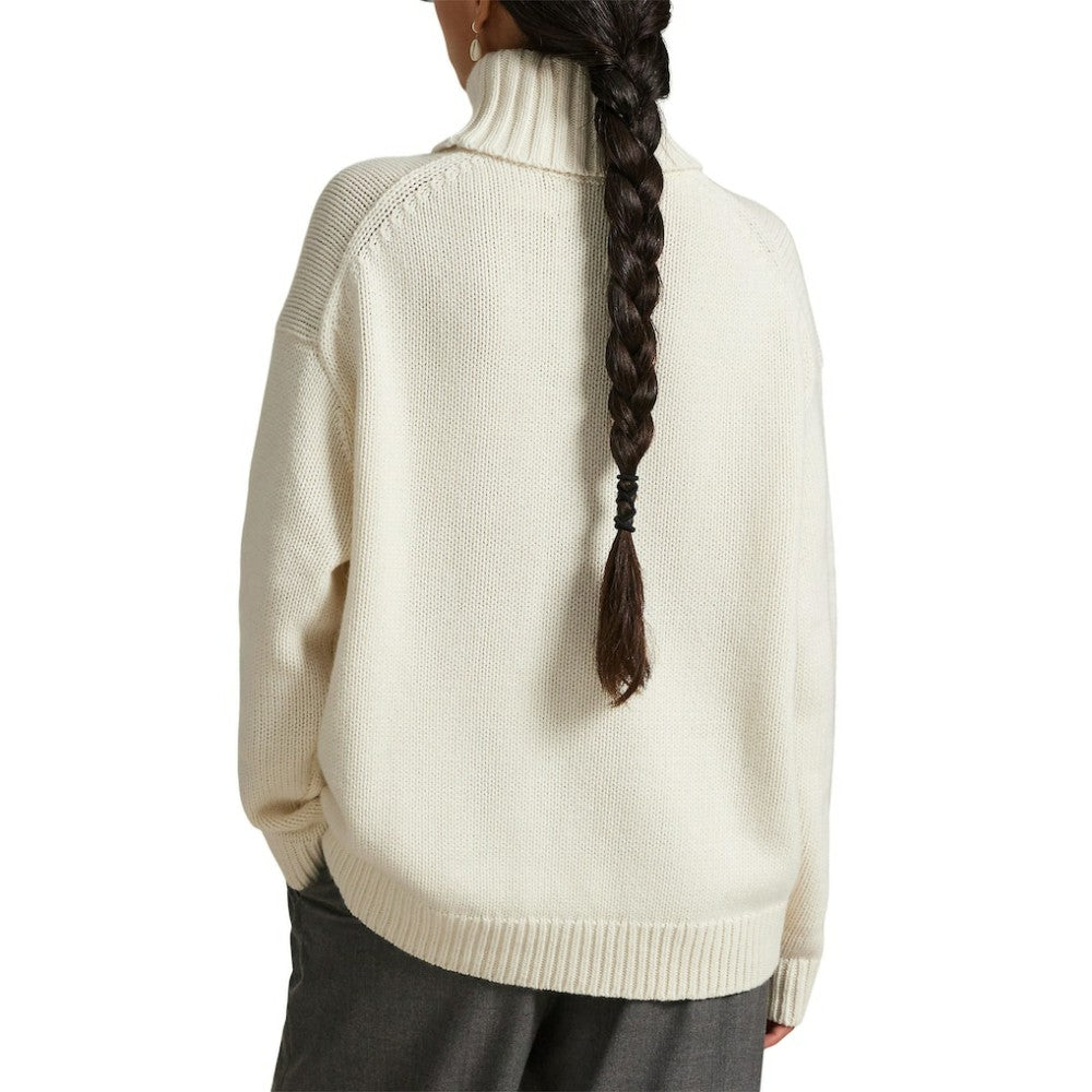 Yankees Polo Ralph Lauren Women's Wool-Blend Turtleneck Sweater - MLB