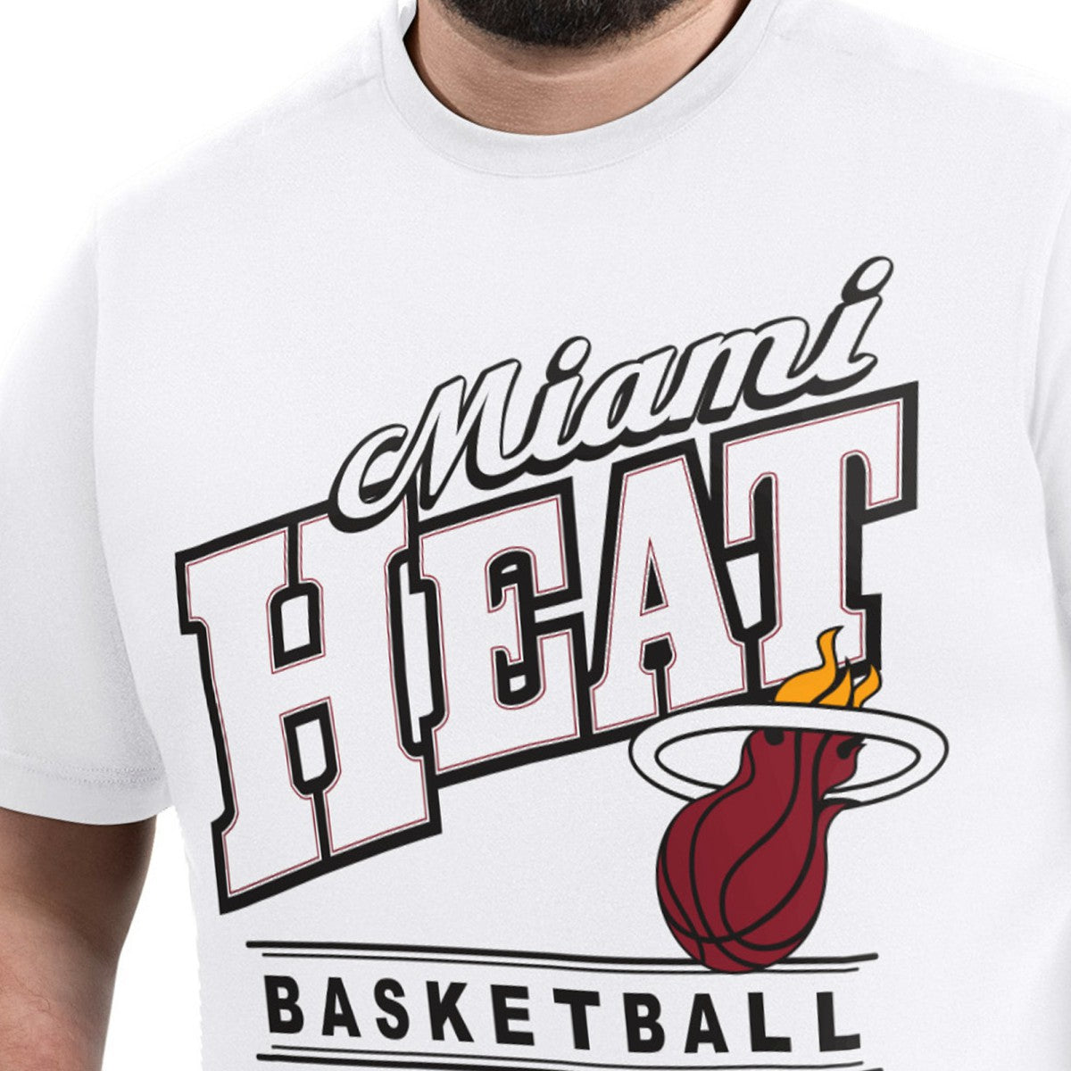 Miami Heat G-III Sports by Carl Banks Adaptive Headliner T-Shirt White - NBA