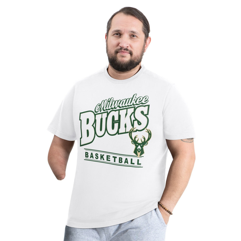 Milwaukee Bucks G-III Sports by Carl Banks Adaptive Headliner T-Shirt White - NBA