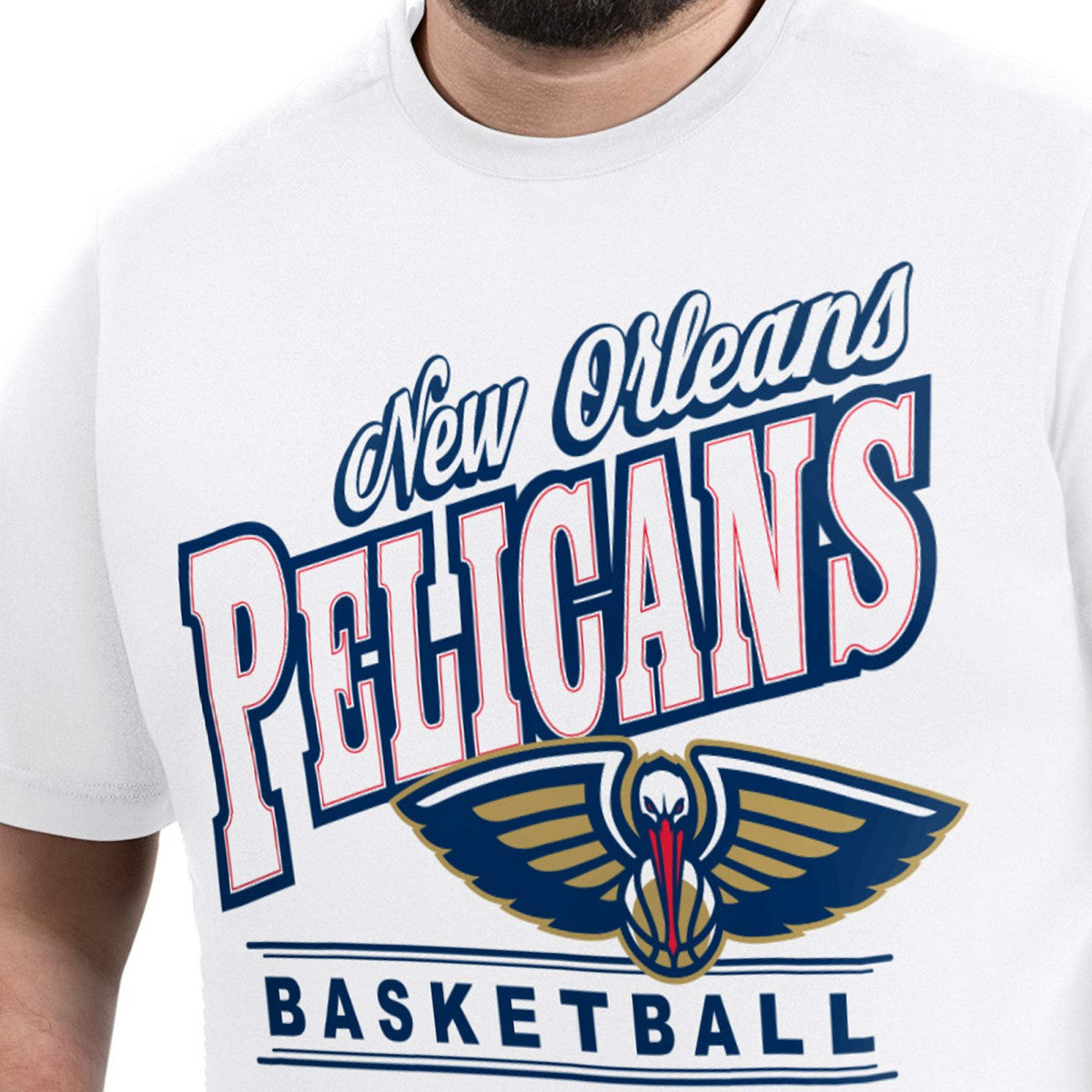 New Orleans Pelicans G-III Sports by Carl Banks Adaptive Headliner T-Shirt White - NBA