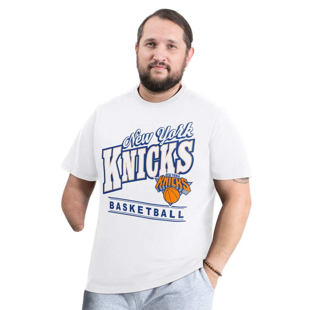 New York Knicks G-III Sports by Carl Banks Adaptive Headliner T-Shirt White - NBA