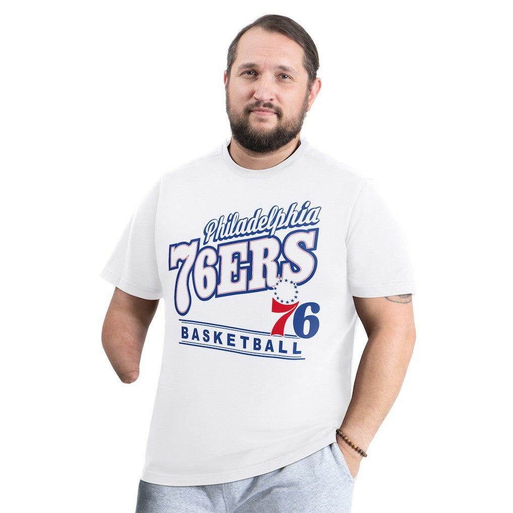 Philadelphia 76ers G-III Sports by Carl Banks Adaptive Headliner T-Shirt White - NBA