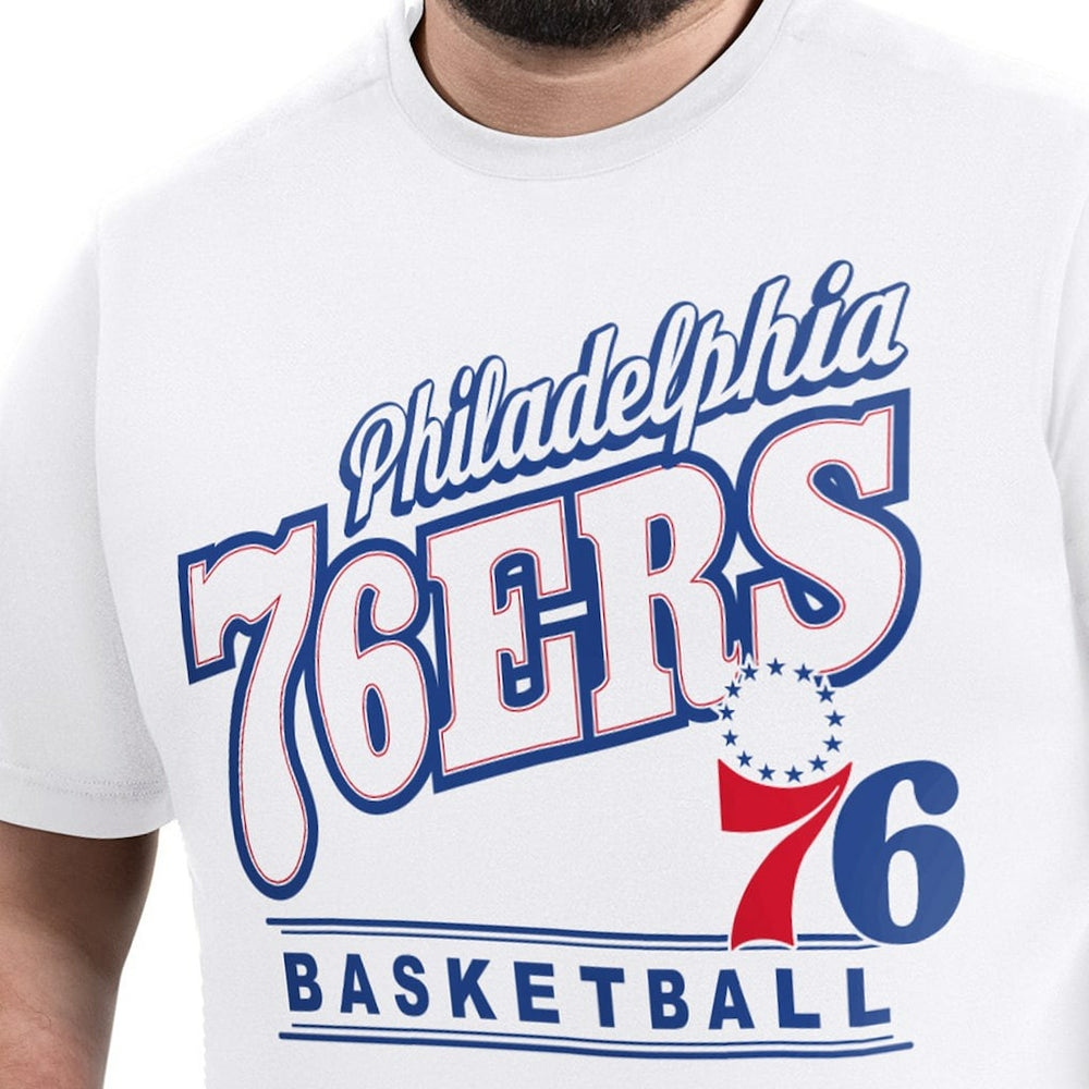 Philadelphia 76ers G-III Sports by Carl Banks Adaptive Headliner T-Shirt White - NBA