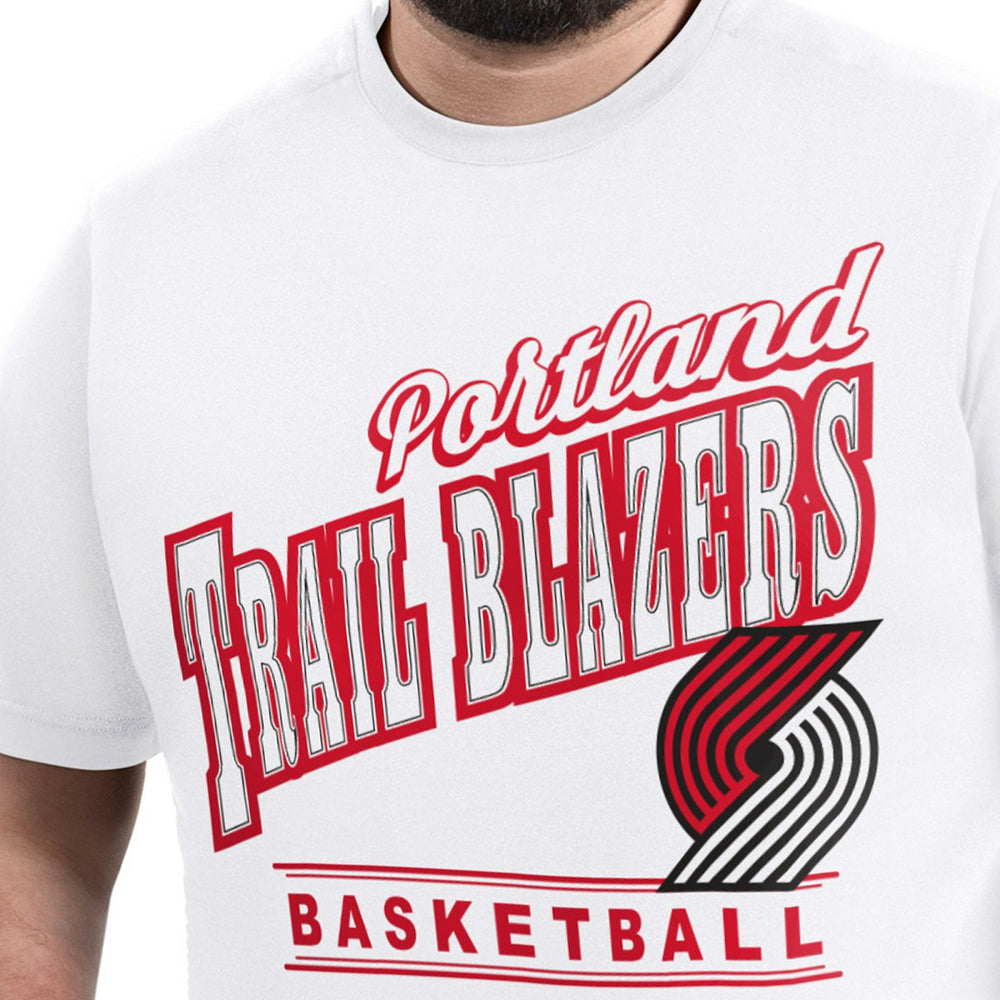Portland Trail Blazers G-III Sports by Carl Banks Adaptive Headliner T-Shirt White - NBA