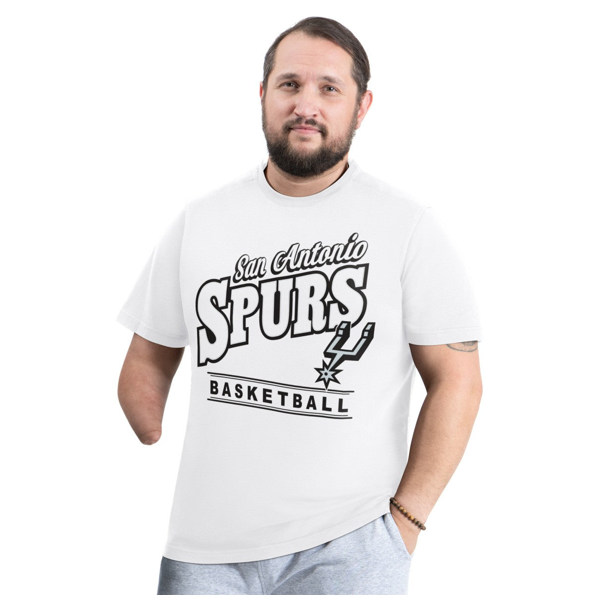 San Antonio Spurs G-III Sports by Carl Banks Adaptive Headliner T-Shirt White - NBA