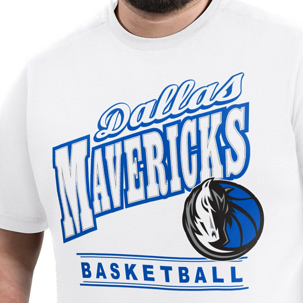 Dallas Mavericks G-III Sports by Carl Banks Adaptive Headliner T-Shirt White - NBA