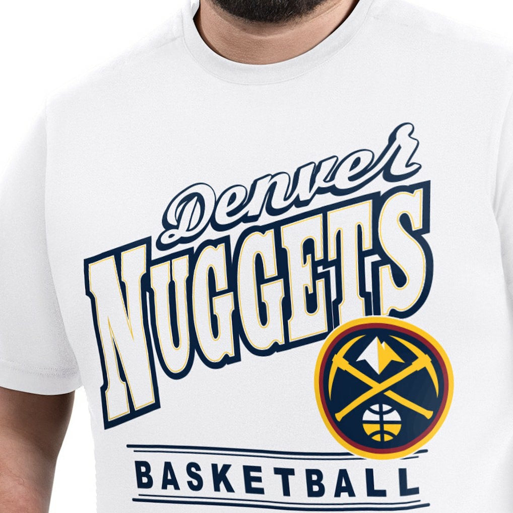 Denver Nuggets G-III Sports by Carl Banks Adaptive Headliner T-Shirt White - NBA