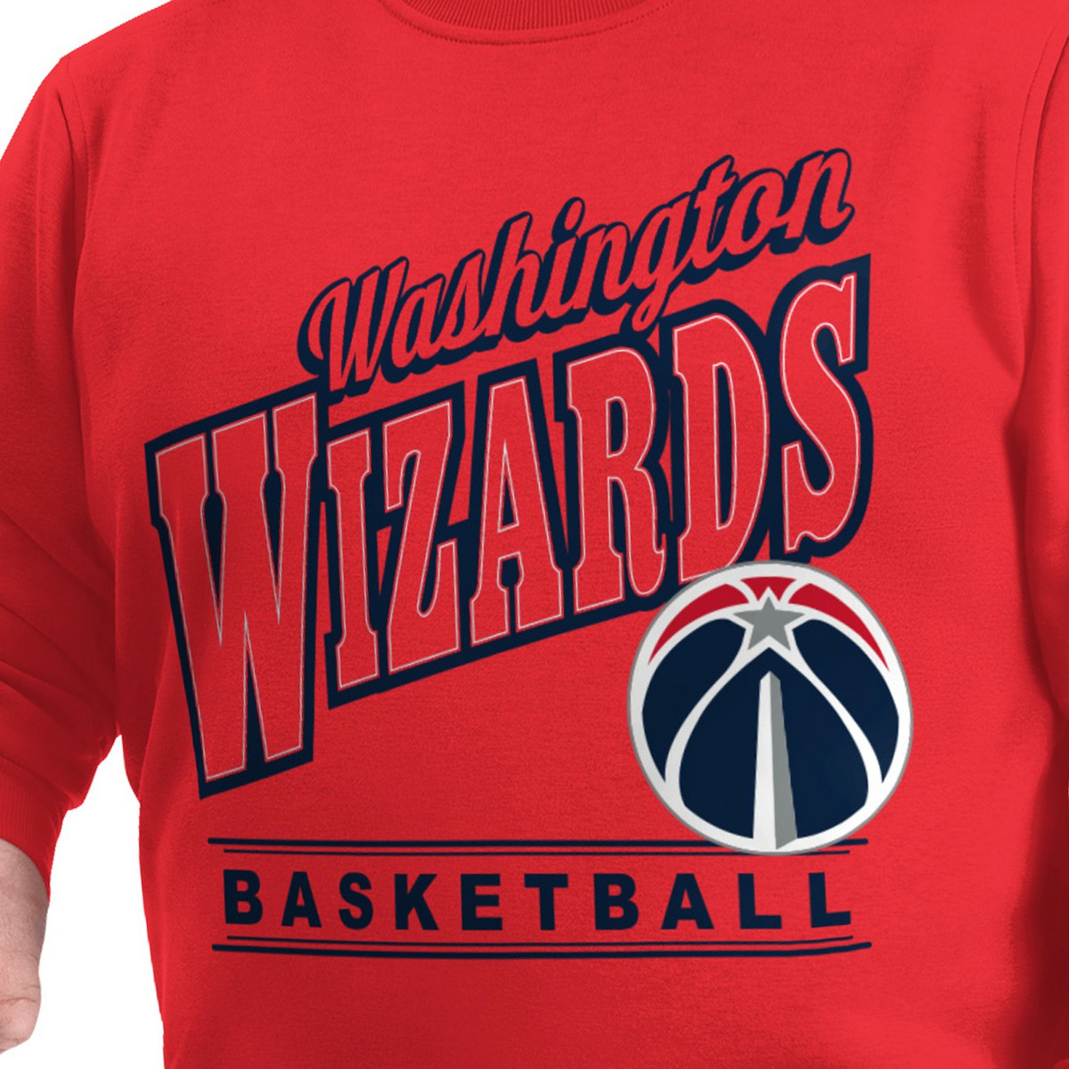 Washington Wizards G-III Sports by Carl Banks Adaptive Headliner Fleece Crewneck Sweatshirt Red - NBA
