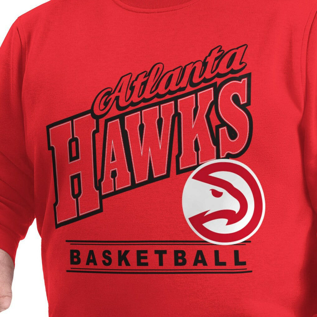 Atlanta Hawks G-III Sports by Carl Banks Adaptive Headliner Fleece Crewneck Sweatshirt Red - NBA