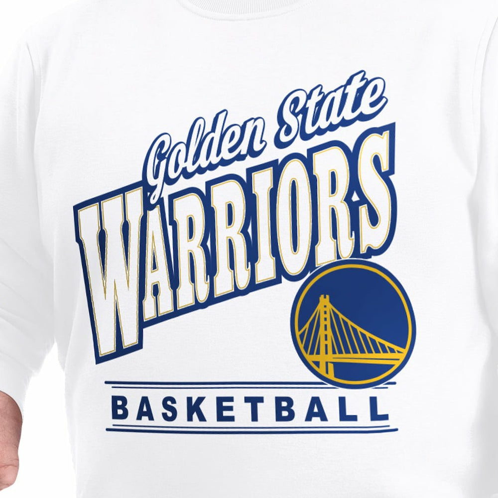 Golden State Warriors G-III Sports by Carl Banks Adaptive Headliner Fleece Crewneck Sweatshirt White - NBA
