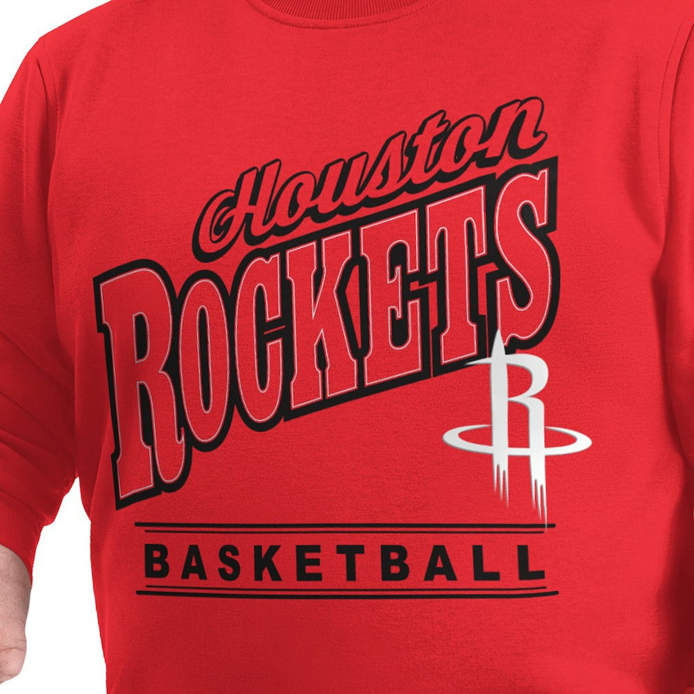 Houston Rockets G-III Sports by Carl Banks Adaptive Headliner Fleece Crewneck Sweatshirt Red - NBA