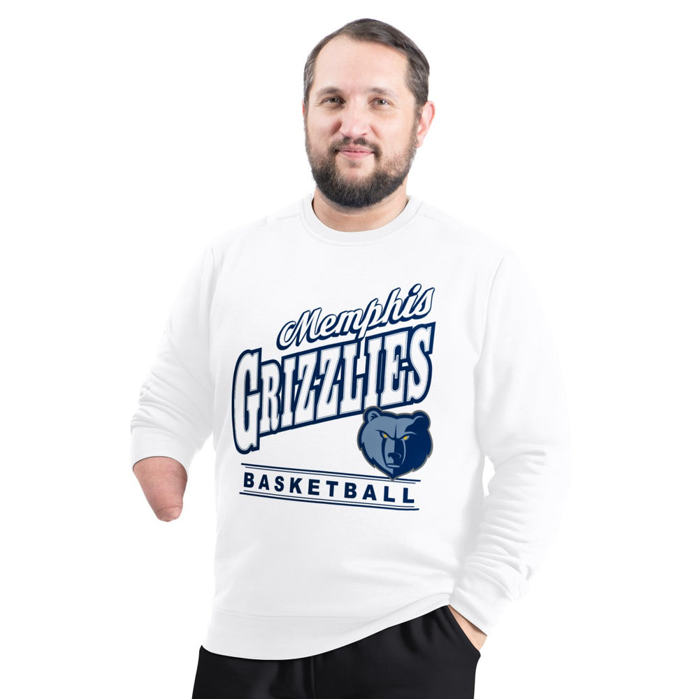 Memphis Grizzlies G-III Sports by Carl Banks Adaptive Headliner Fleece Crewneck Sweatshirt White - NBA