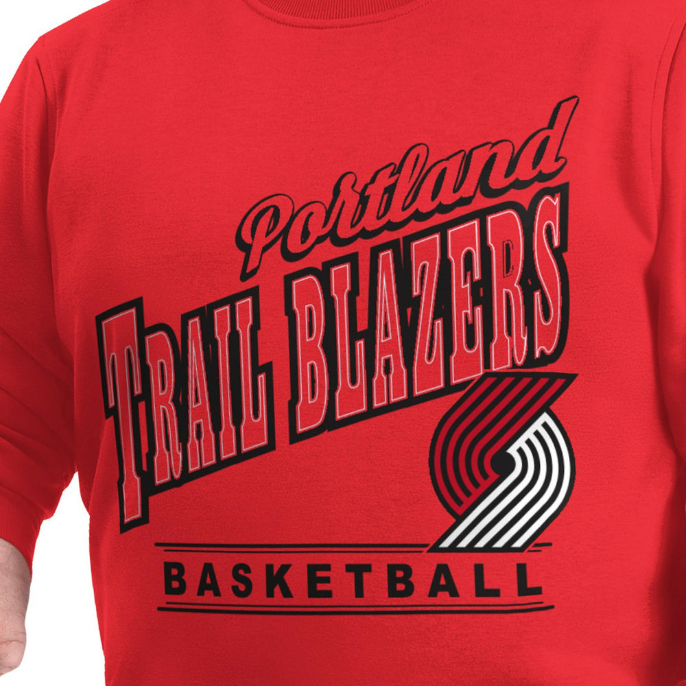 Portland Trail Blazers G-III Sports by Carl Banks Adaptive Headliner Fleece Crewneck Sweatshirt Red - NBA